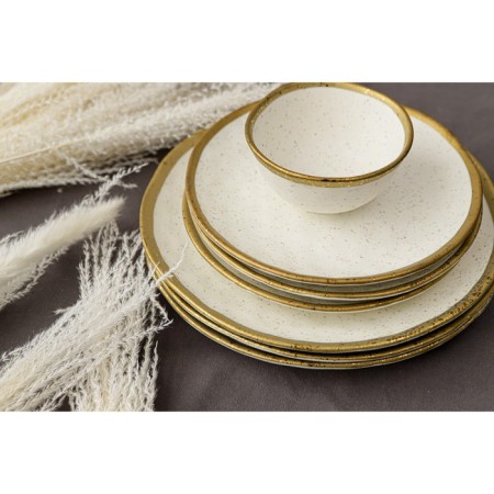 Porcelain salad Magistro poursephona, 300 ml, d = 11.5 cm, beige color-7