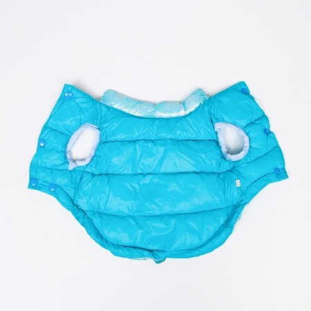 Dog jacket two -sided with weighting, size 8 (ds 23 cm, og 30, osh22 cm), blue-6