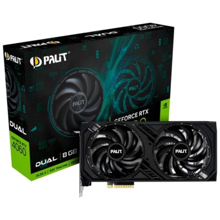Video Card Palit GeForce RTX 4060 Dual 8GB (NE64060019P1-1070D)