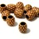 Bead "Ornament" grid, 1.5 × 1.4 × 1.4 cm, set 10 pcs., Brown color