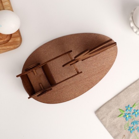 Standing "Easter rabbit with a wheelbarrow" Golden-2