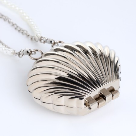 Female bag on a magnet, silver color-7