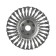 Metal brush for ushm scrap, twisted wire, flat, landing 22 mm, 175 mm
