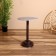 Coffee table 41x41x55 cm, aluminum/marble
