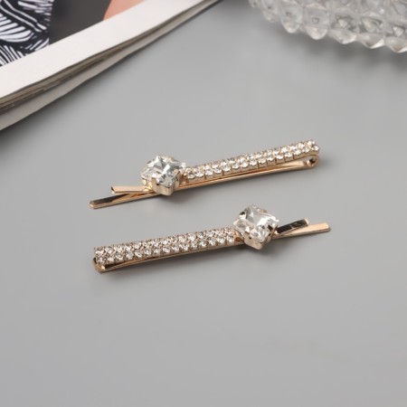 Invisibility for hair "Dilis" (set 2 pcs) grace, 5.5 cm, gold