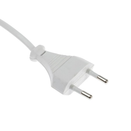 A network cord with a fork, 1.5 m, SHVVP 2 x 0.5 mm2, white-2