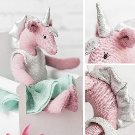 Sewing kit. Soft toy "Unicorn Pennes", 15 cm-4