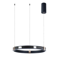 Suspended chandelier Arte Lamp Shine A22222SP-1BK, LED, 65 W, 60x5 cm, 3250 lm, remote control, black