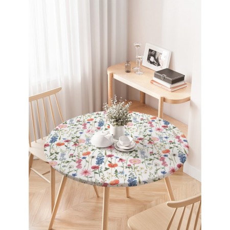 The tablecloth “Summer mood”, round, oxford, elastic band, size 120x120 cm, diameter 75-100 cm-2