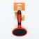 Puchoderma plastic soft with rounded teeth, medium, 9.5 x 16 cm, red