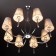 Valery 8x40W e14 chandelier chrome