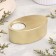 Summary "narrow oval. Marble" from gypsum, 11.5x7x4cm, gold