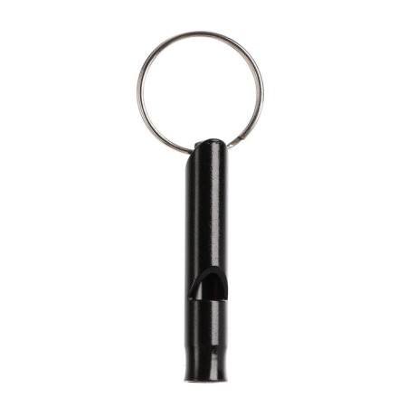 Small metal whistle for dogs, 4.6 x 0.8 cm, black-1