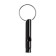 Small metal whistle for dogs, 4.6 x 0.8 cm, black