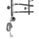 Domoterm electric heated towel rail "Stefano", 400 x 800 mm, 8 crossbars, left, chrome