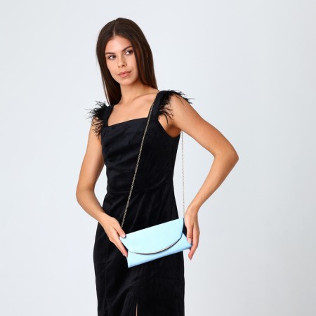 Women's bag on magnet, blue color-6