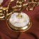 Brass Brass for 3 candles 16 cm pearl "rose in the heart"