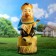 Garden figure "A man with a balalaika" 65x28x33cm mix