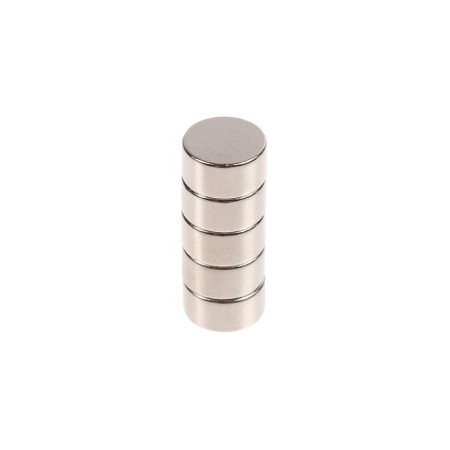 REXANT neodymium magnet, 10x5 mm disk, grip of 2.5 kg, 5 pcs.
