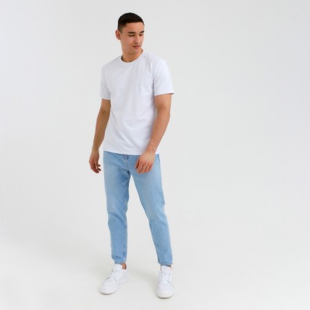 Men's T-shirt Minaku Regular Fit: White color, rr 50-4