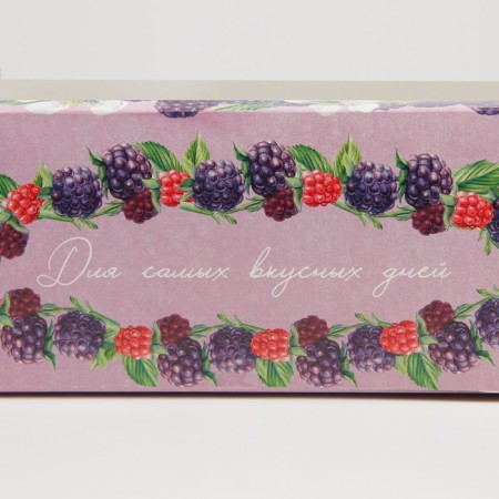 Confectionery packaging, cupcake box with a window, “berry”, 26 x 10 x 8 cm-4