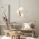 Suspended lamp Freya Fr5199PL-05BS1 Zing, 300x300x1018 mm, E27, 5x60W, brass color
