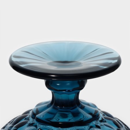 Glass Glass Magistro "La-Channel", 350 ml, 12 × 10.5 cm, blue color-4