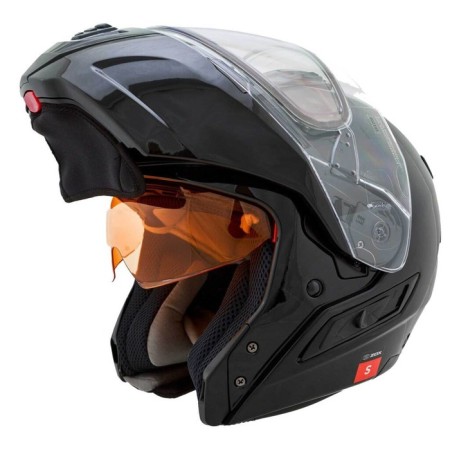 Snowmobile helmet Zox Condor, double glass, gloss, size s, black-9