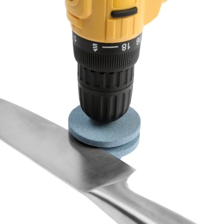Nozzle on the screwdriver tundra, for sharpening knives and scissors, a hexagonal shank, d = 55 mm