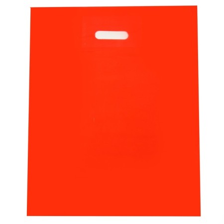 Polyethylene package with a cut pen, red 40-50 cm, 30 microns