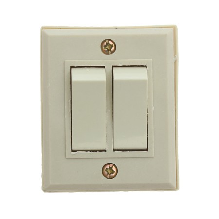 Switch "TOP", 10 A, 220 V, 2 keys, invoices, white