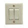 Switch "TOP", 10 A, 220 V, 2 keys, invoices, white