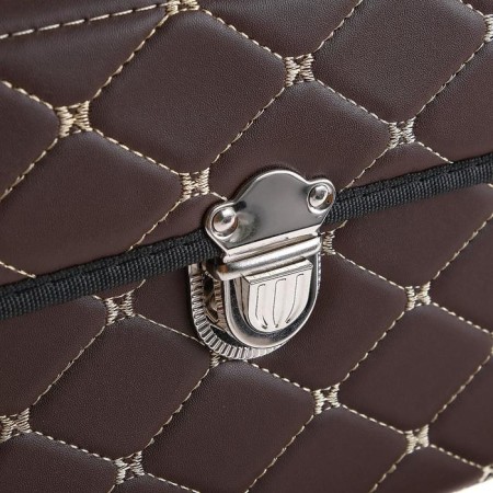 Organizer COFR in the trunk of the car HT-097, bag 48 × 32 × 30 cm, brown, eco-leather-3