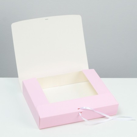 The box is folding, pink, 25 x 20 x 5 cm-2
