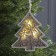 Christmas tree toy "Christmas tree in snowflakes", from batteries, glow warm white