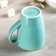 Turquoise mug, 250 ml, porcelain, turquoise color