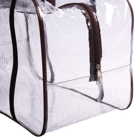 Bag in a hospital, with a cosmetic bag, brown color-3