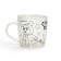 A mug for coloring with a Christmas tree for the New Year "Masha and the Bear", 300 ml, a set for creativity