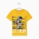 T -shirt for a boy, yellow color, height 104 cm