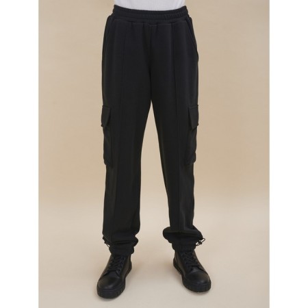 Pants for girls, height 140 cm, black color