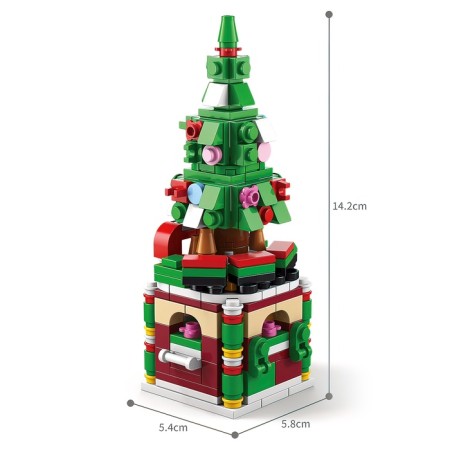 Designer "Big Gift. New Year tree ", 6 in 1, 332 details-1