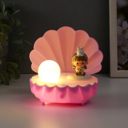 Souvenir plastic light "Baby in the shell" mix 11.5x10x11.5 cm-5