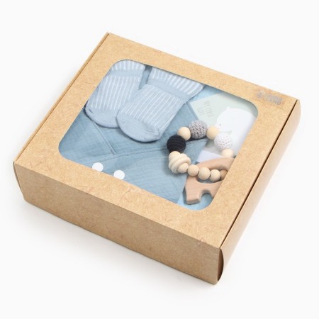 Gift set of crumb I "My first gift", diaper 100x130 cm and accessories-9