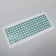 Iplikator - rug, base of spanbond, 140 modules, 28 × 64 cm, white/green color