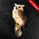 Suspending decor "Eagle owl" 11.5x11.5x24.5cm