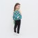 Baby backpack on lightning, 3 outer pockets, green color