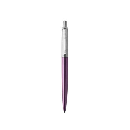 Ballpoint pen Parker Jotter Core Victoria Violet Ct M, Violet glossy/ chrome, blue ink-4