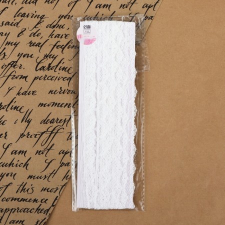 Capricon lace, 15 mm × 10 ± 1 m, white color-3