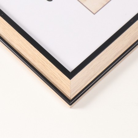 Photo frame plastic 30x40 cm "Crassic. Wood" beige 33.8x43.8 cm-1