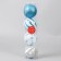 Set of balls plastic D-8 cm, 4 pcs "Agnet" patterns, mix